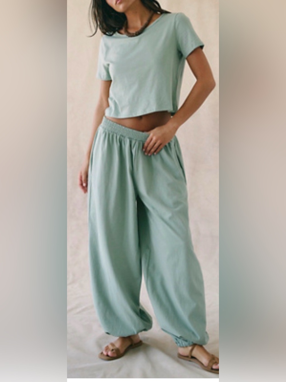 Free People free-est Stella Jersey Pant Set
